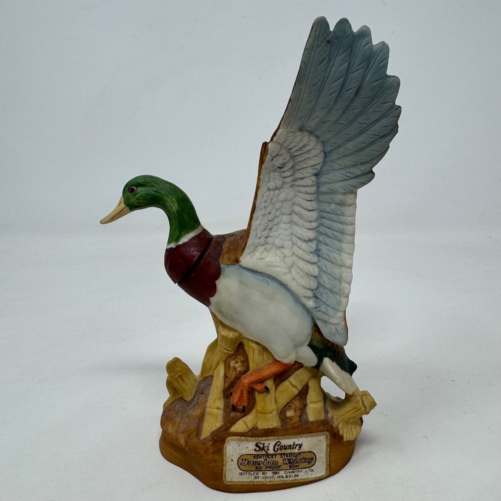 Ski Country 1980 Mallard Drake Mini Bourbon Decanter Limited Edition Figurine